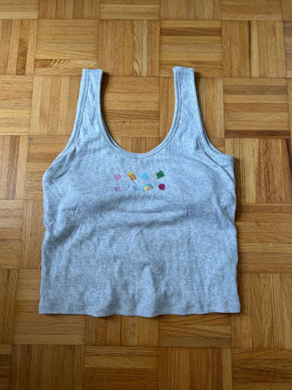 Abercrombie & Fitch Lucky Charms Embroidered Ribbed Tank Top Size XL